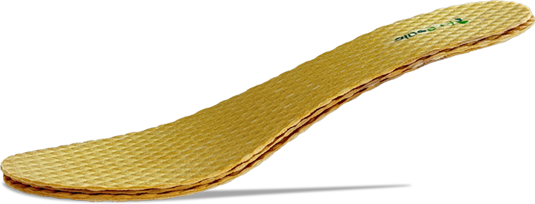 propped-up-brown-insole-casting-shadow-beneath